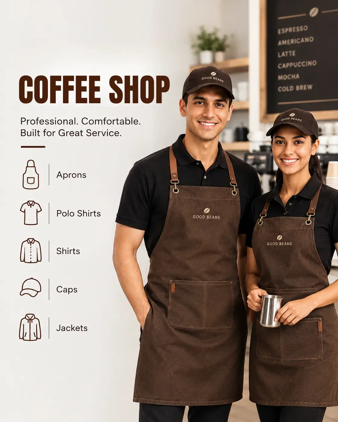 coffee shop uniforms